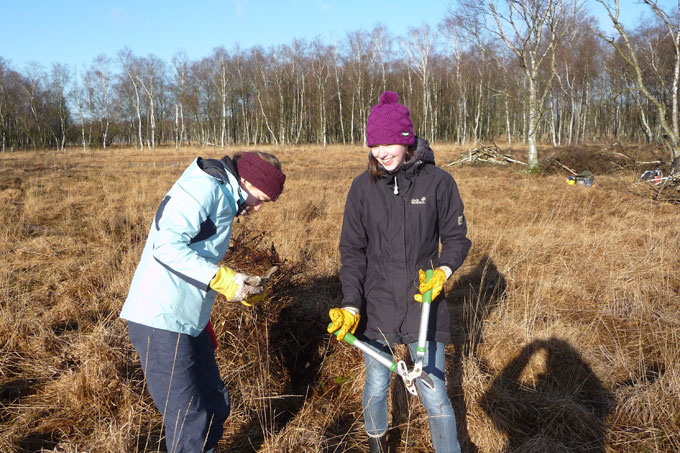 Arbeitseinsatz der Gruppe Eisvögel - Foto: Heinz Peper