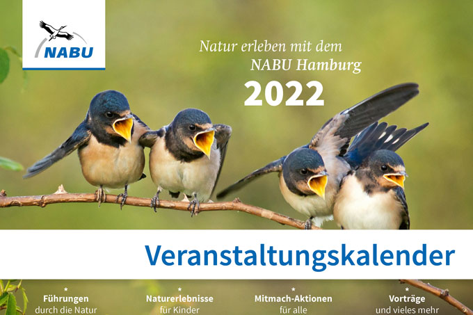 Der Veranstaltungskalender 2022 des NABU Hamburg