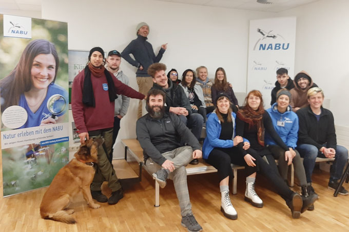 Für den NABU unterwegs: Das Team Mitgliederwerbung im Dezember 2022 - Foto: Anja Maselkowski