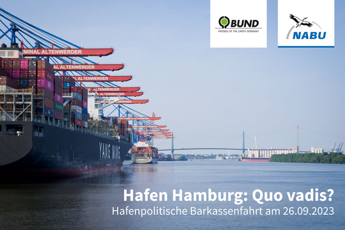 BUND und NABU Hamburg laden zur Diskussion über die Zukunft des Hamburger Hafens ein - Foto: NABU/Thomas Dröse