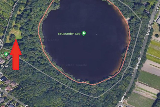 Lage der Insektenwiese - Foto: Google Maps